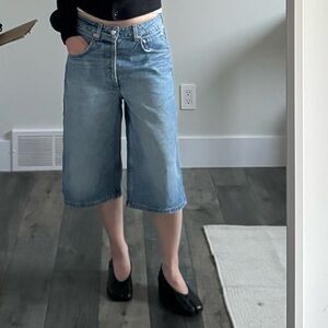 EB Blue Denim Capri Jorts